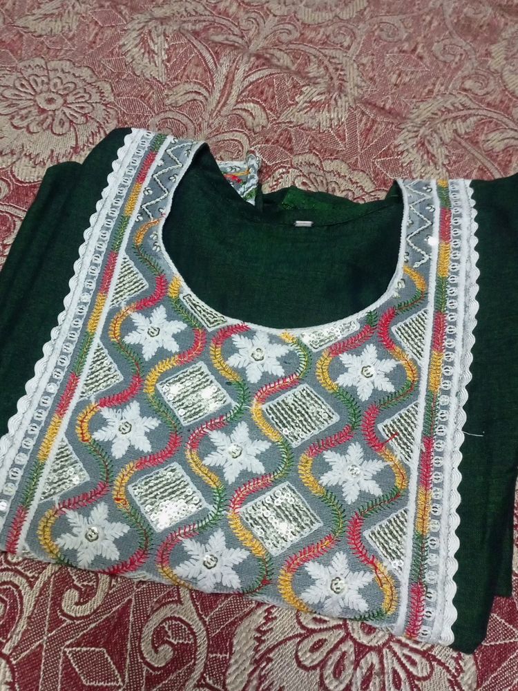 Dark Green Kurta