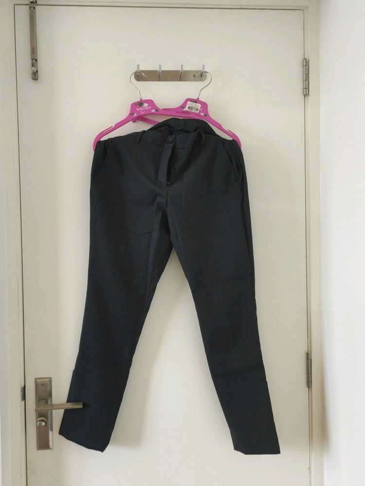 Navy Blue And Black Formal Pants