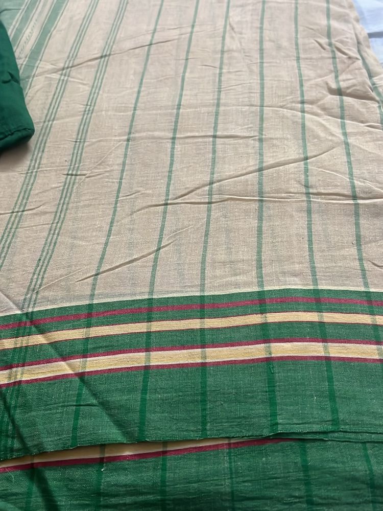 Pure Cotton Bengali Saree On Sale