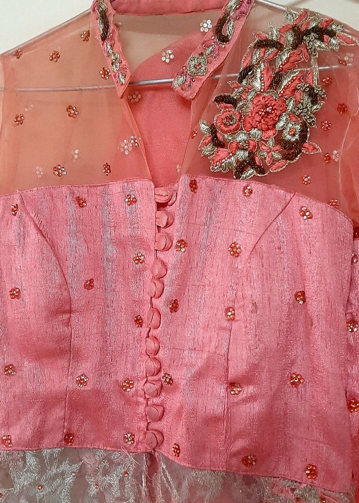 A Heavy Embroidered Kurta With Pant