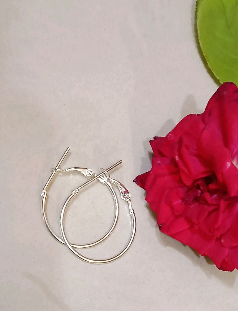 Silver Hoop Earrings