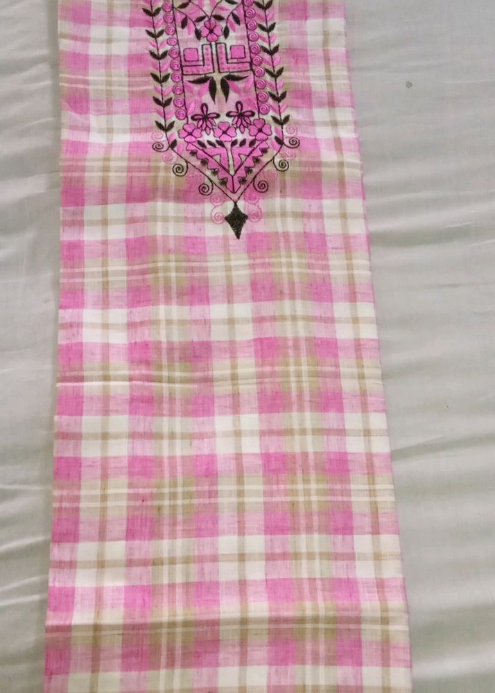 Pink Coloured Straight Kurti 3/4th Sleeves