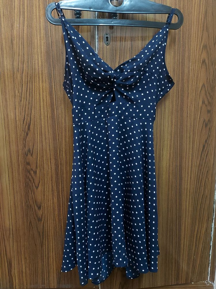 Berrylush Polka Dot Flare Dress