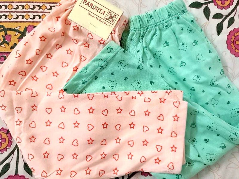 2 Hoisery Pajamas For Kids 3 To 9 Months