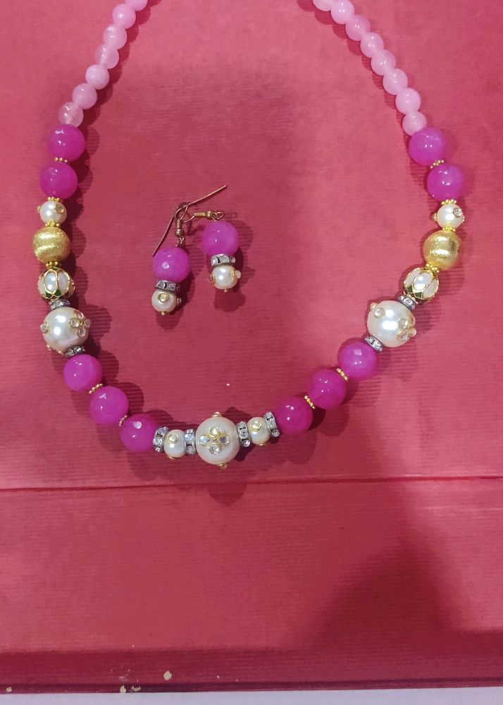 Combo Of Two Necklace With Earrings