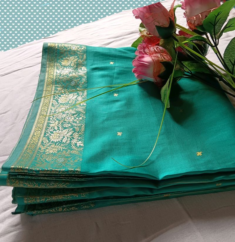 Sea Green Silk Saree