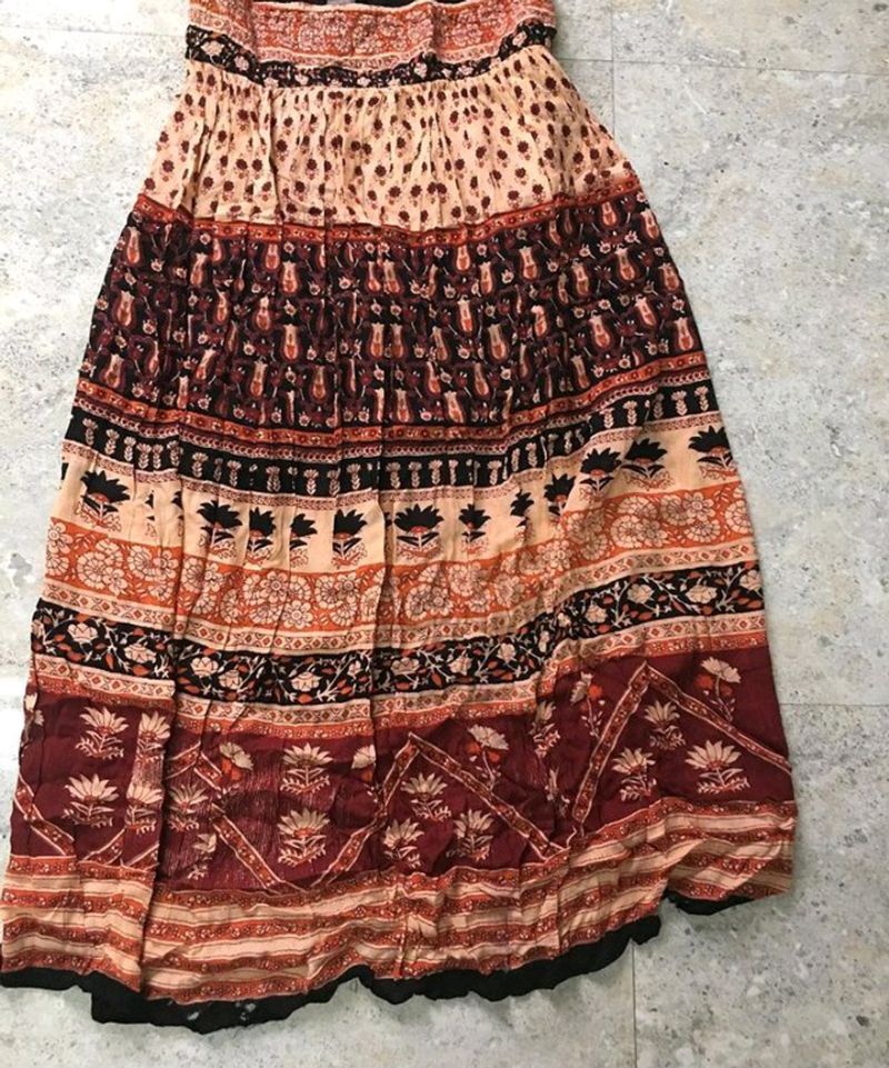 Cotton summer Long Skirt