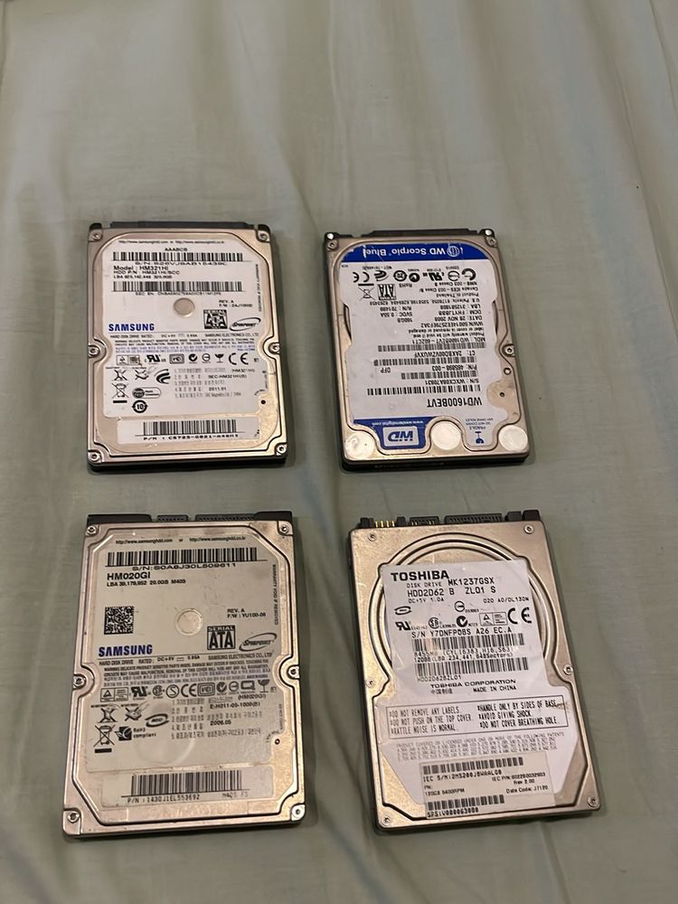 Toshiba, WD And Samsung Internal Laptop HDD