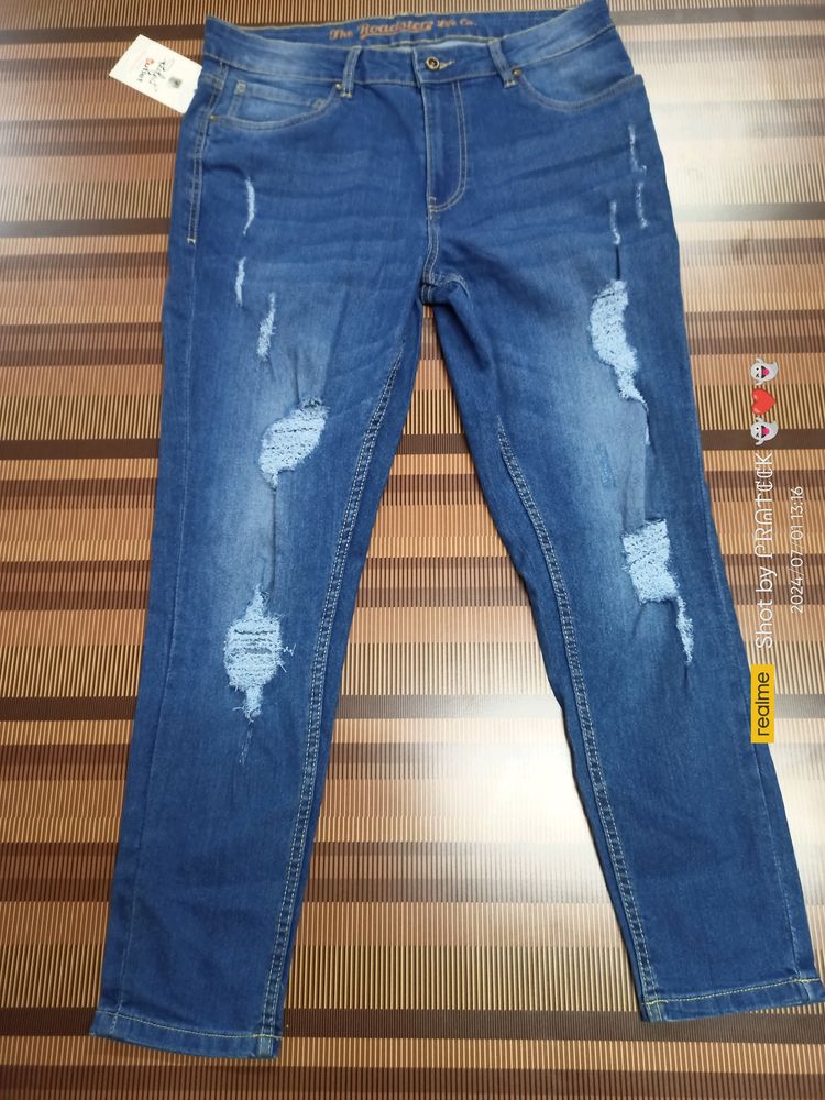 (N-36) 34 Size Slim Fit Denim Jeans