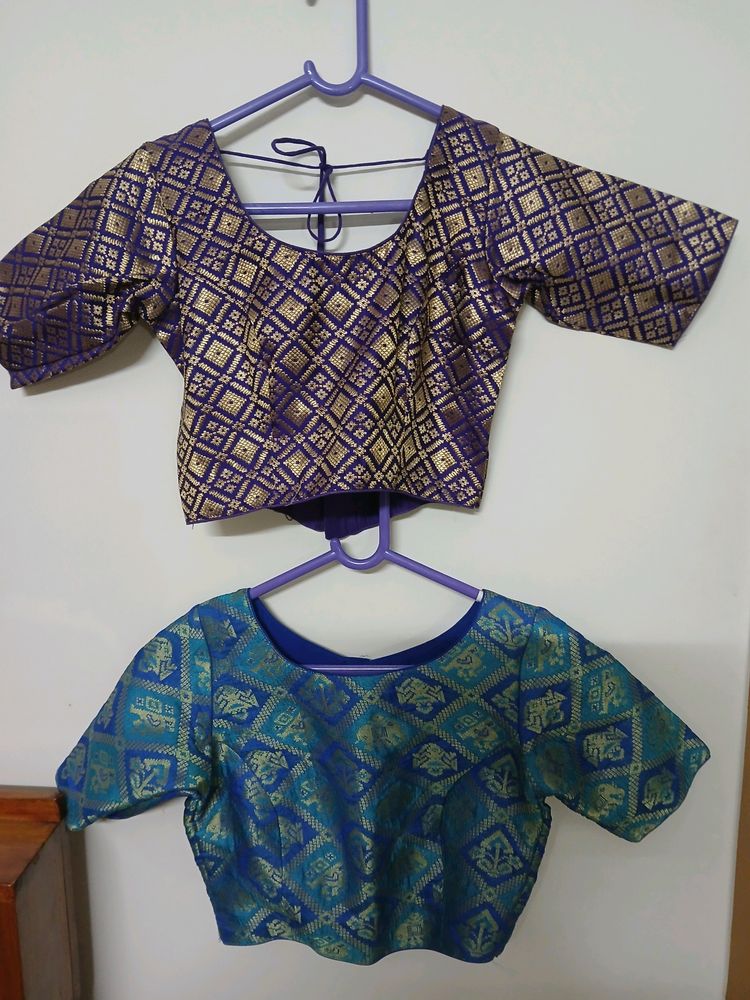 2 Combo Boat Neck Blouses@offer