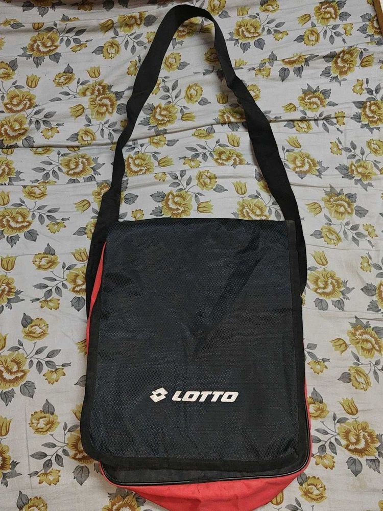 Black LOTTO Bag with Complimentary Waist Pouch