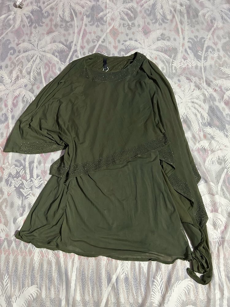 Green Pakistani Kaftan