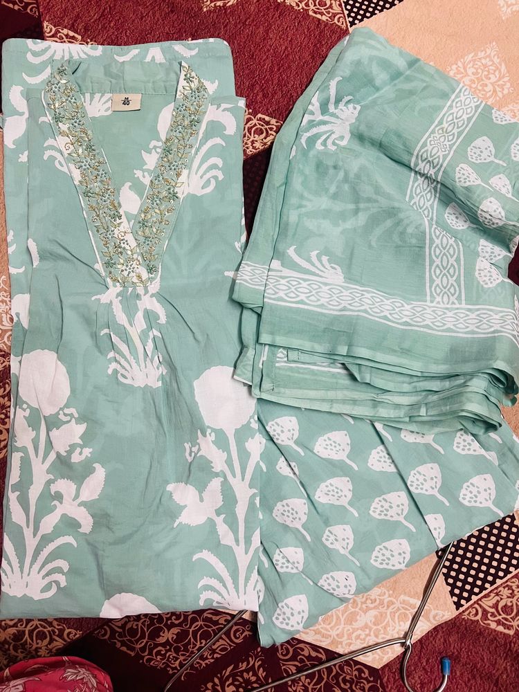 Beautiful Summer Print Pure Cotton Suit