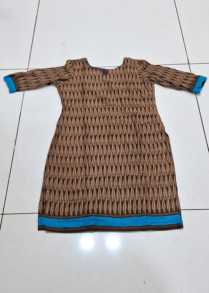 Coffee Brown Casual Wear Kurta