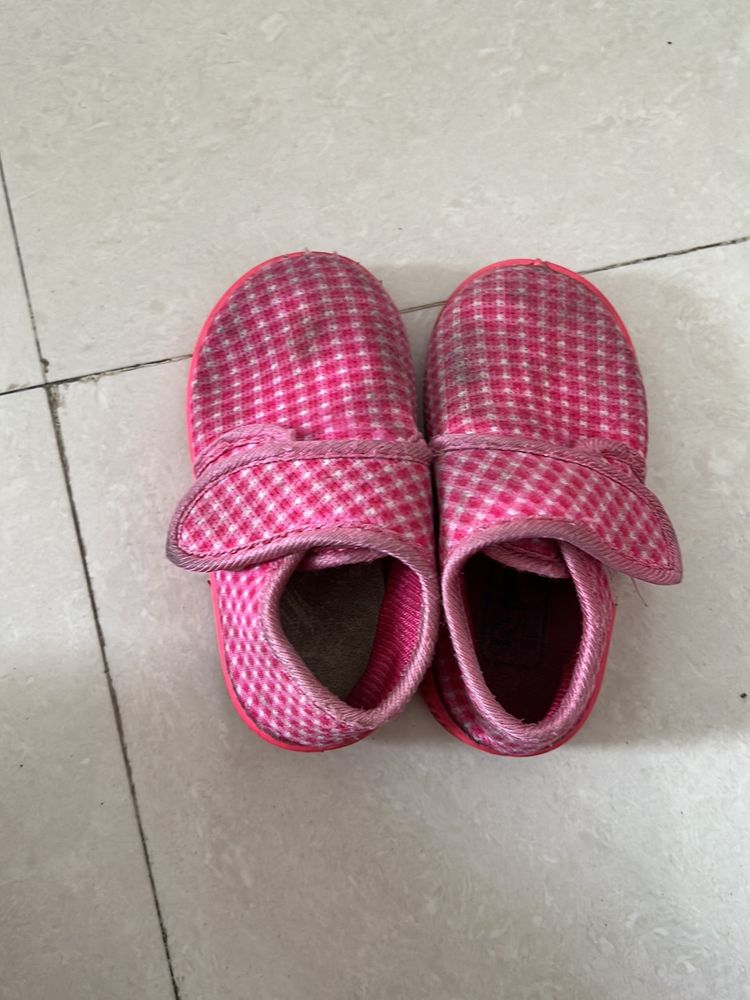 Pink Velcro Shoes