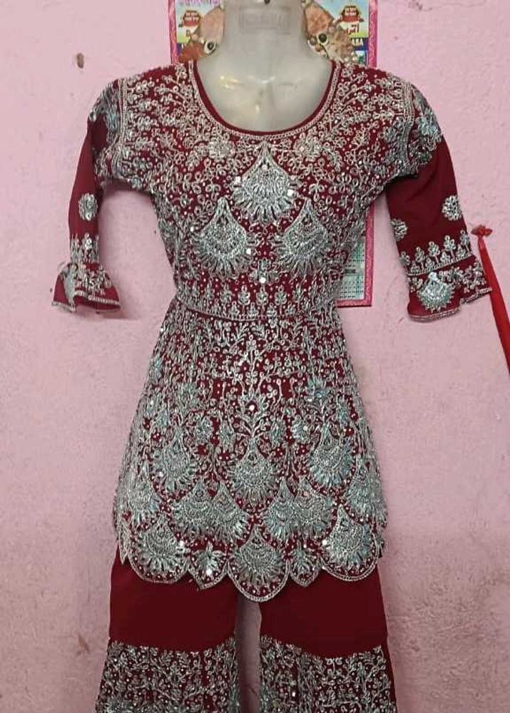 Elegant Sharara suit for women With Dupatta