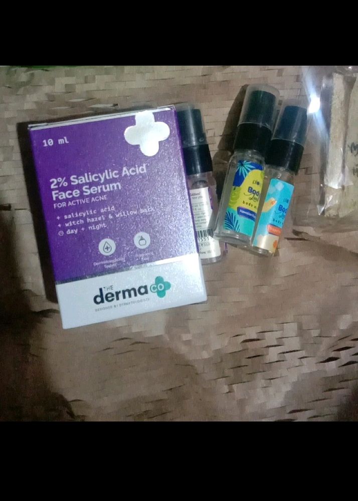 Derma Co Serum,Face Wash And 3 Plum Perfume