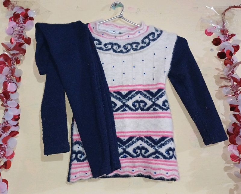 4 Year Girl Dress Woolen