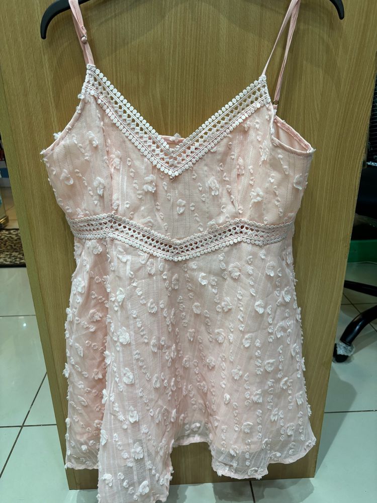 Urbanic Pink Laced Dress Size L