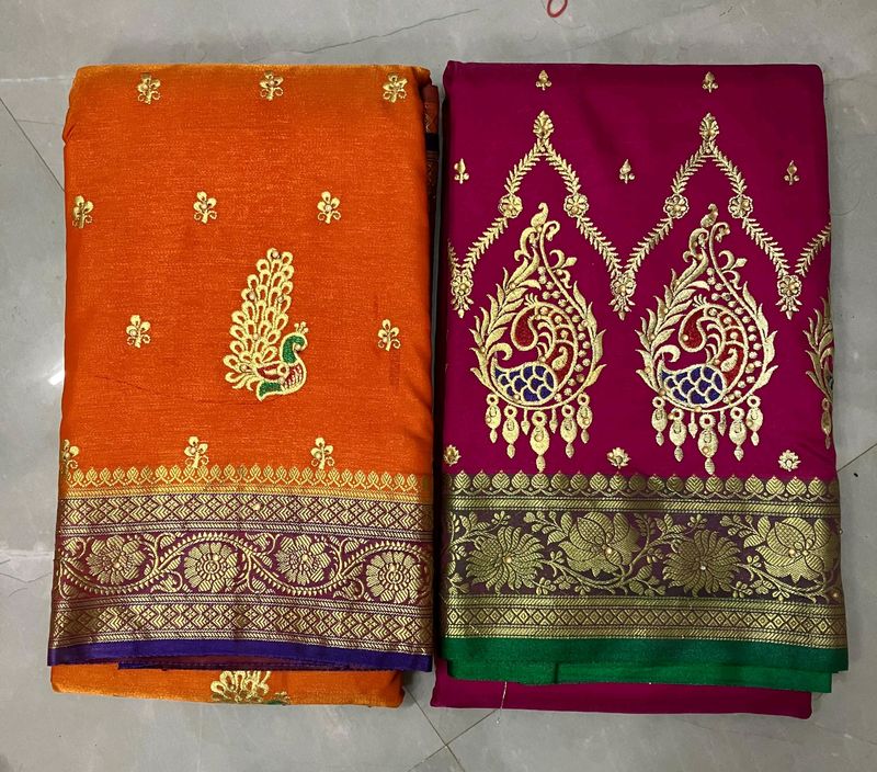 Banarsi Embroidery Saree