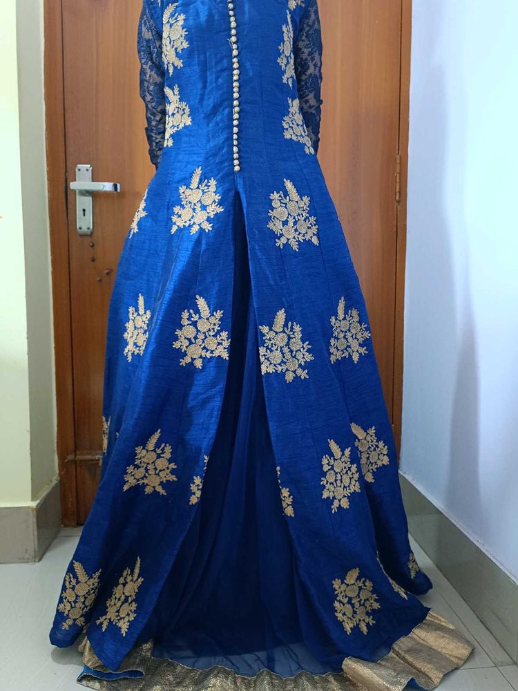 Anarkali Skirt Slit Gown