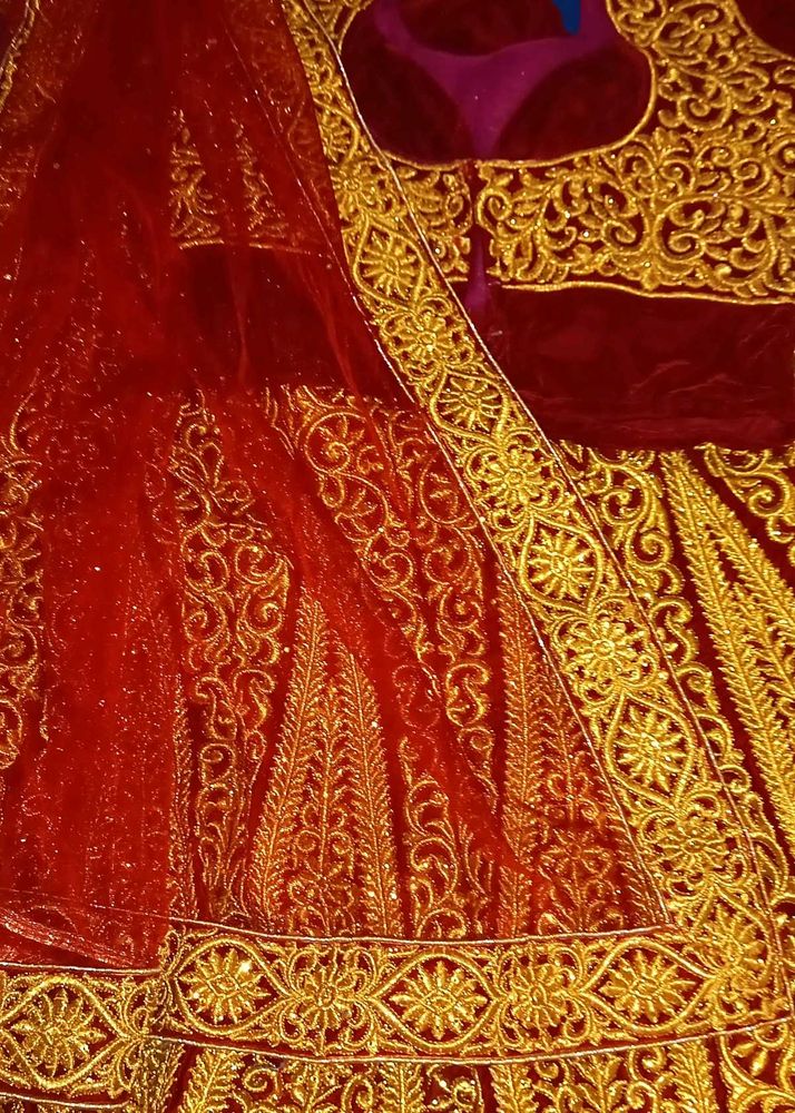 Bridal Lehenga With Top And Dupatta