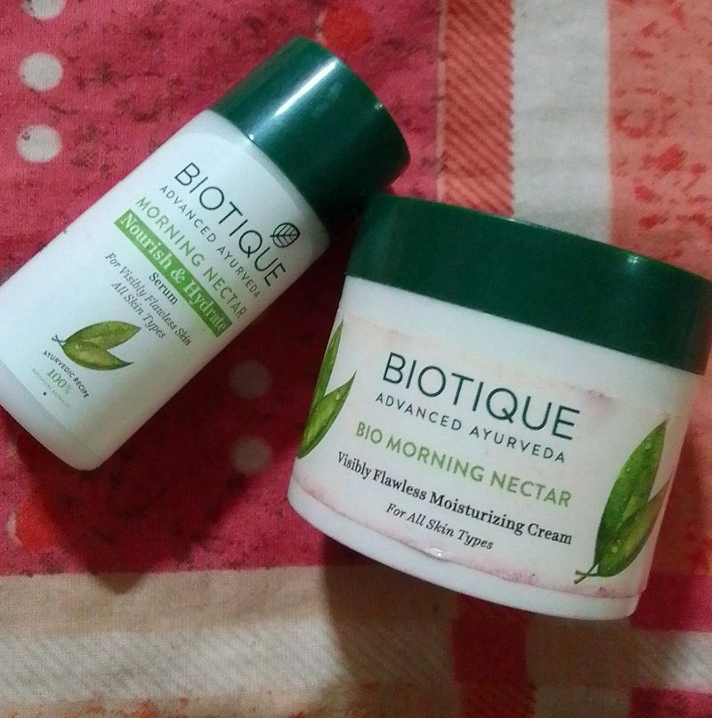 Biotique Serum And Moisturizer Combo