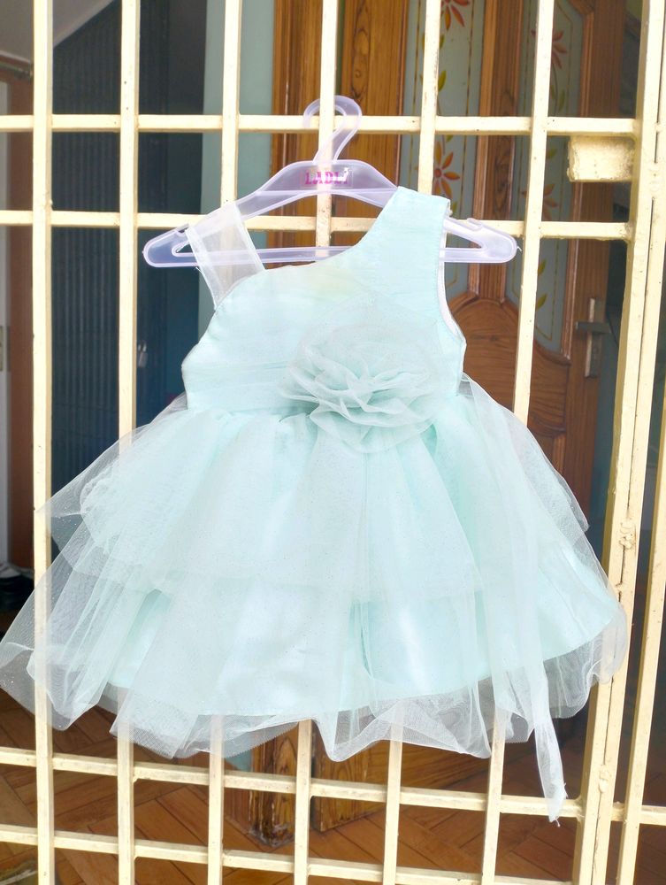 Skyish Barbie Frock..