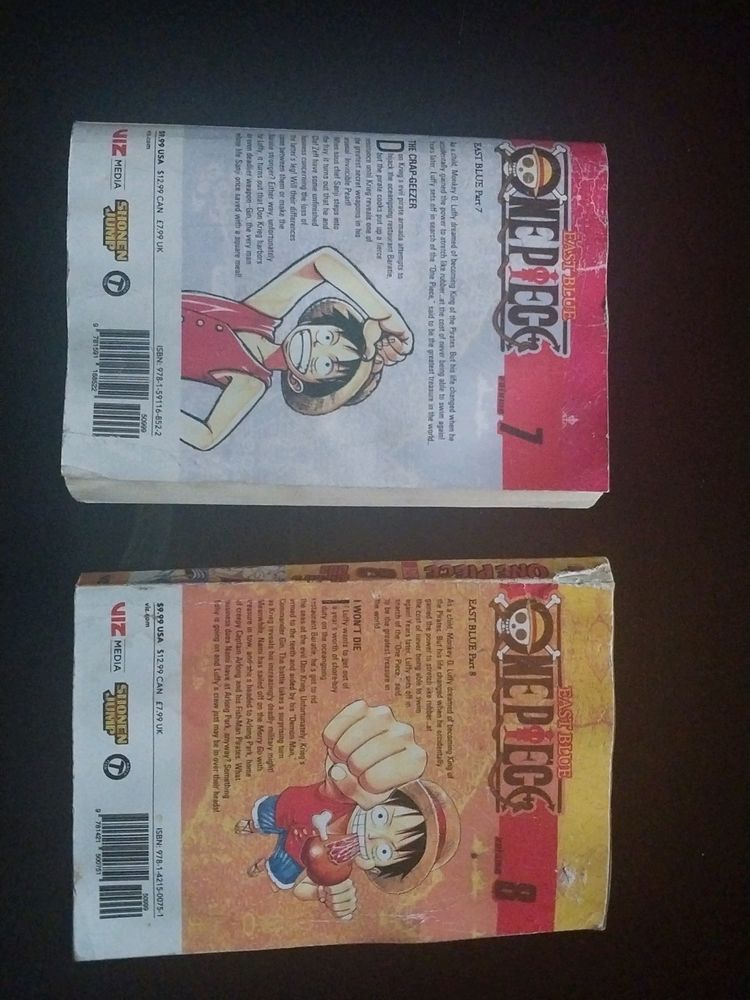 One Piece Manga Volume 7 And 8