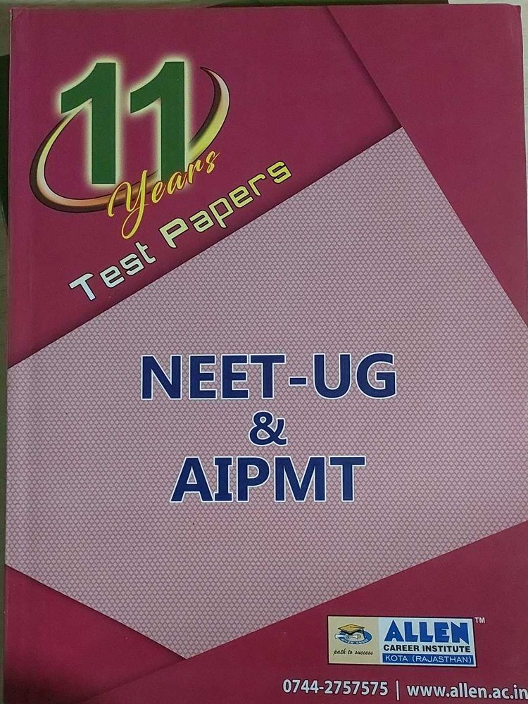 11 Years Test Papers NEET UG