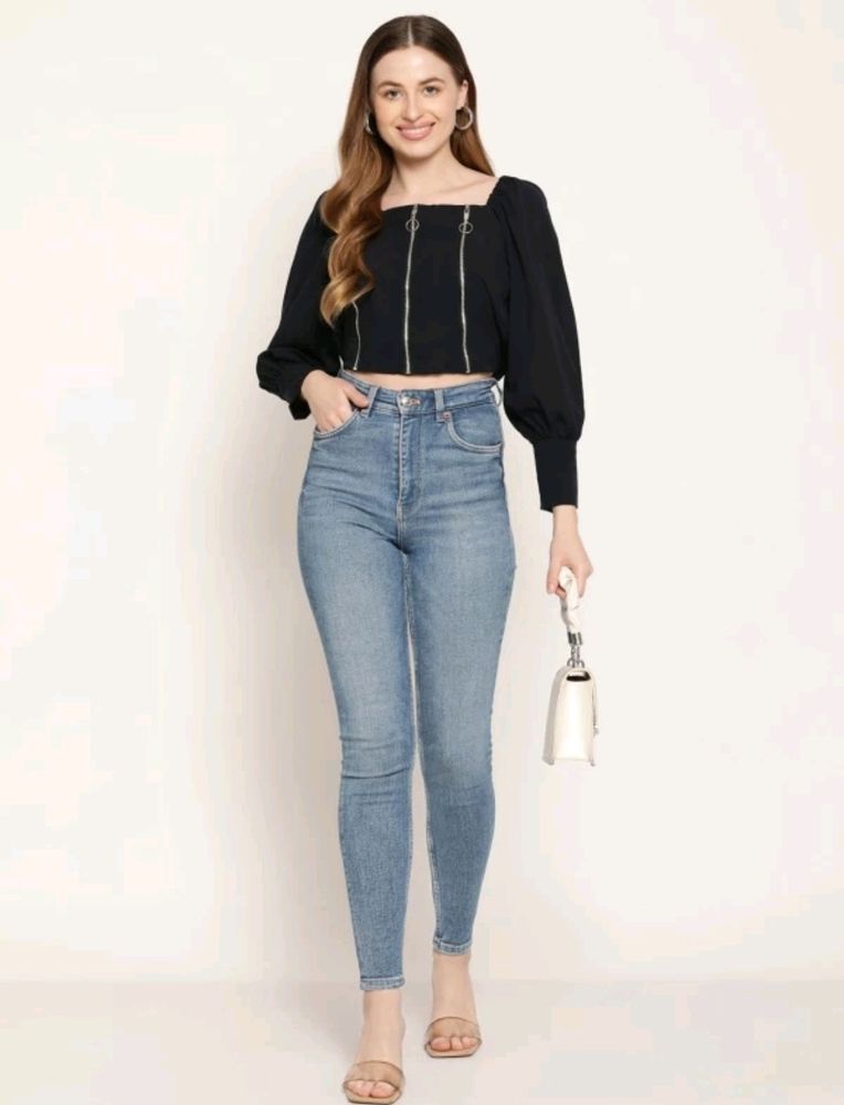 Off Shoulder Triple Chain Top