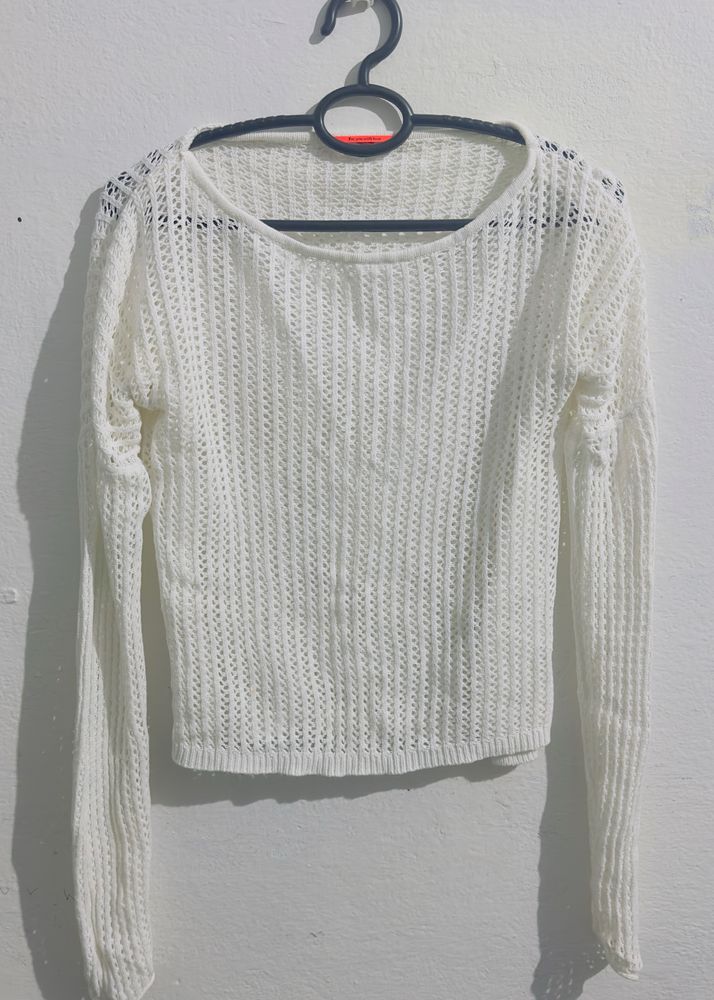 The White Net Top