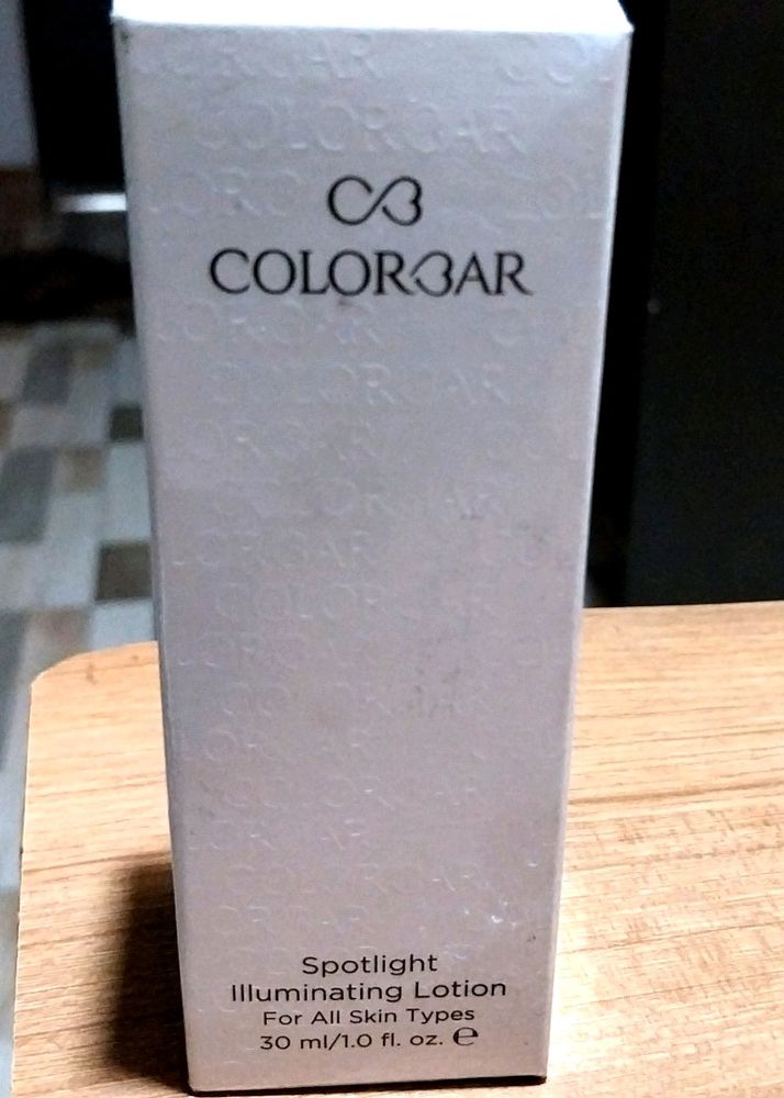 Colorbar spotlight illuminating lotion