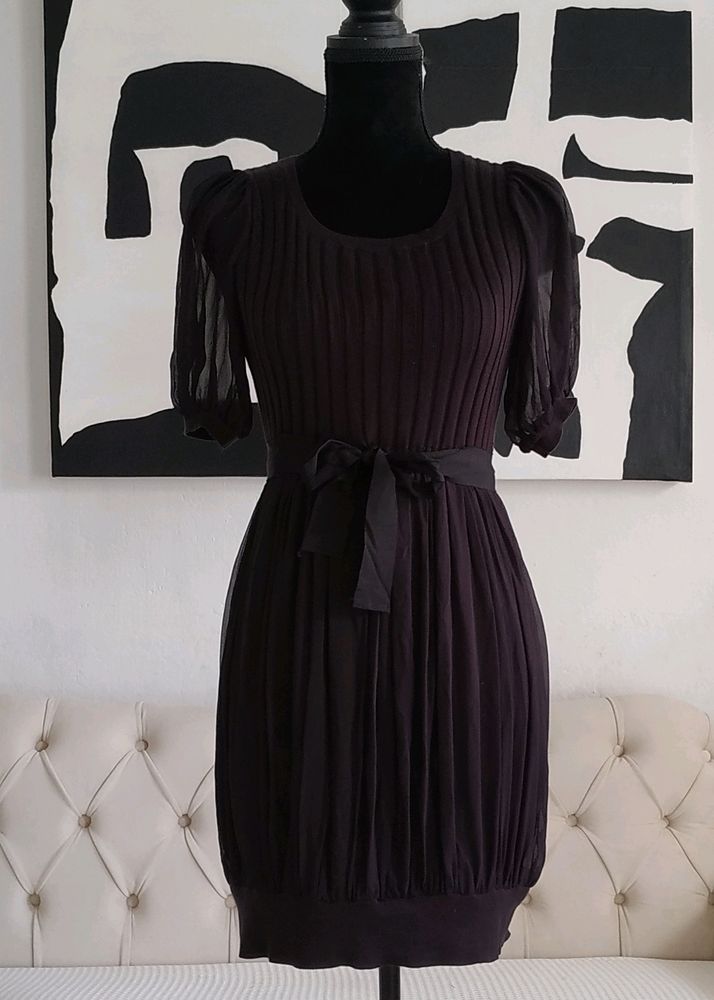 Designer Purple Knit Dress