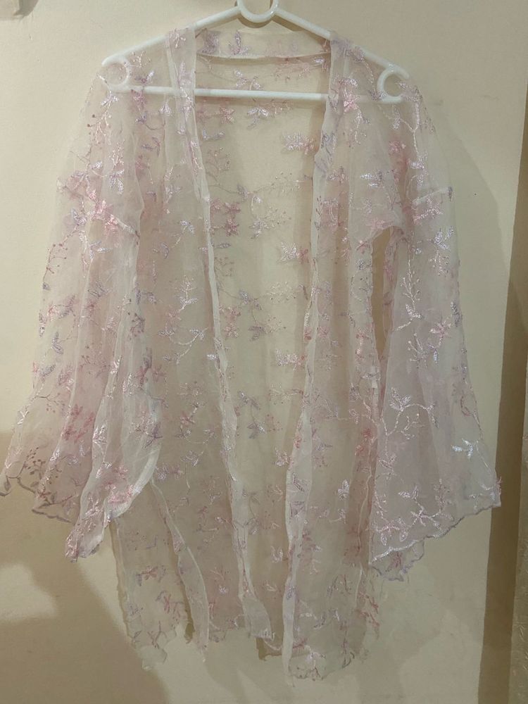 Kimono style Shrug pink