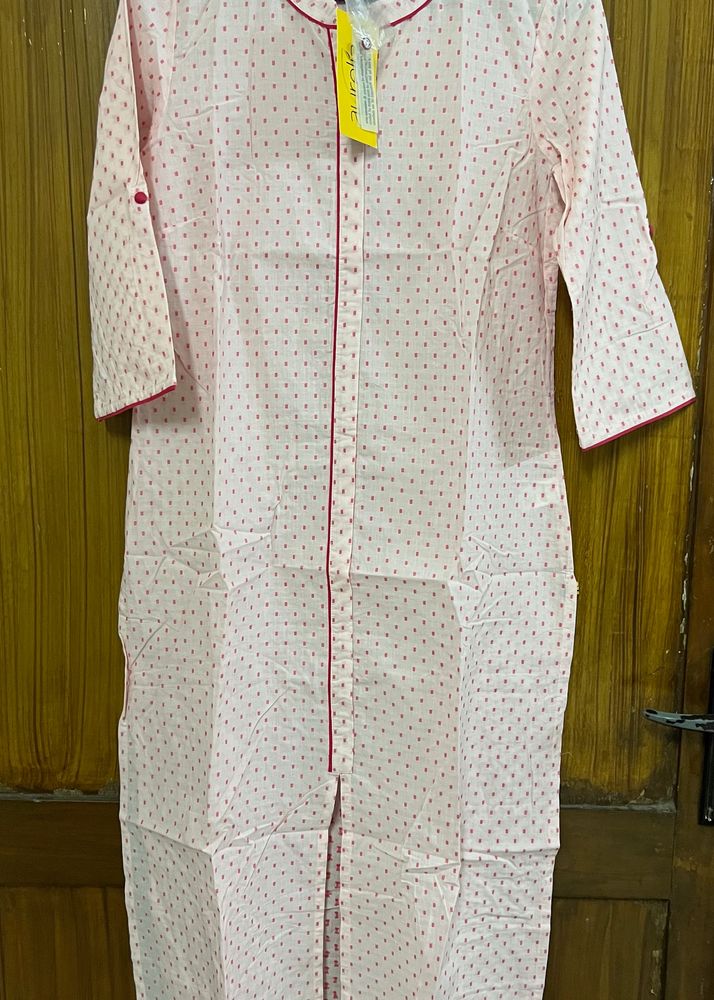 Aurelia Pink Cotton Kurti