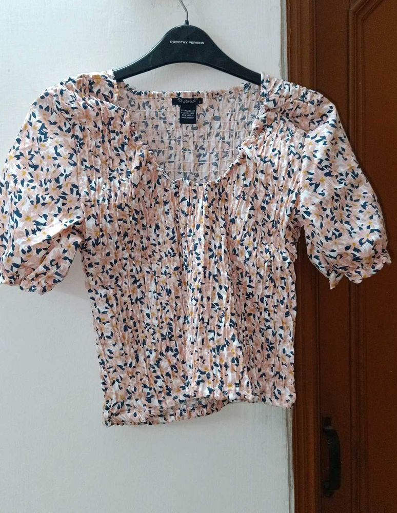 Price Drop Floral Print Top