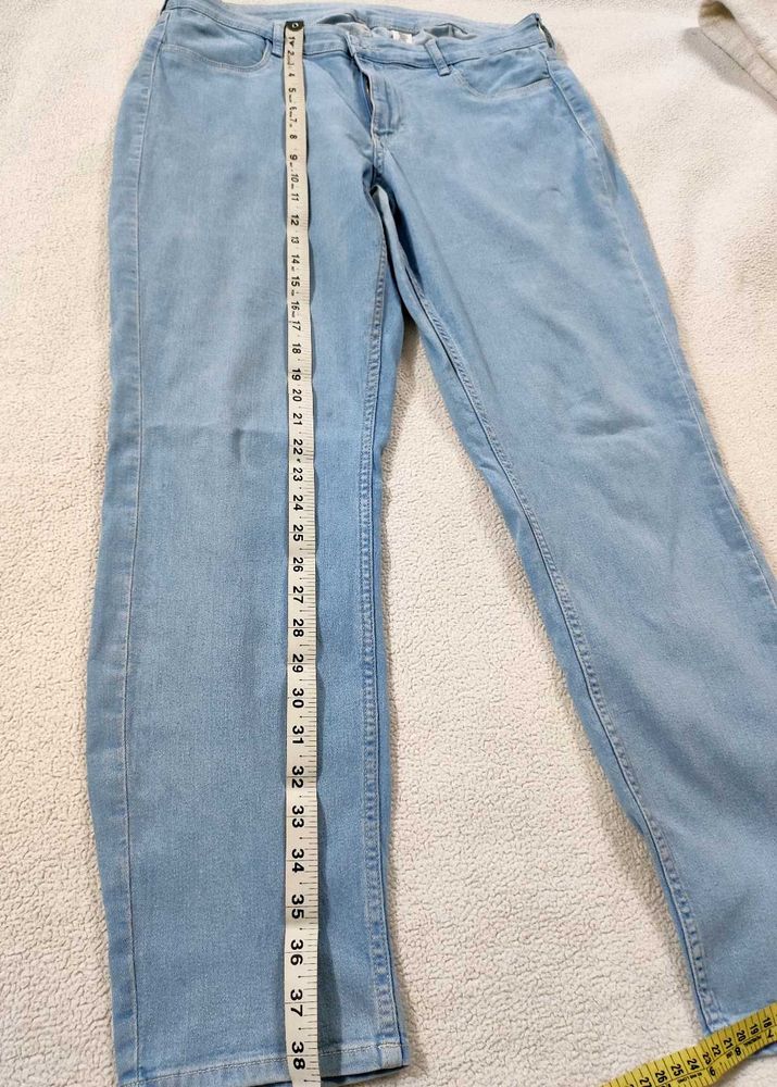 XL Snow Blue Skinny Jeans