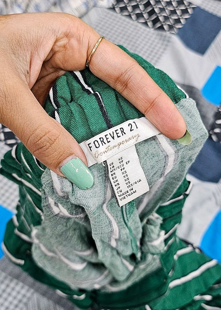 Green Striped Pants From Forever 21