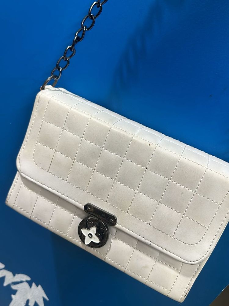 White Sling Bag