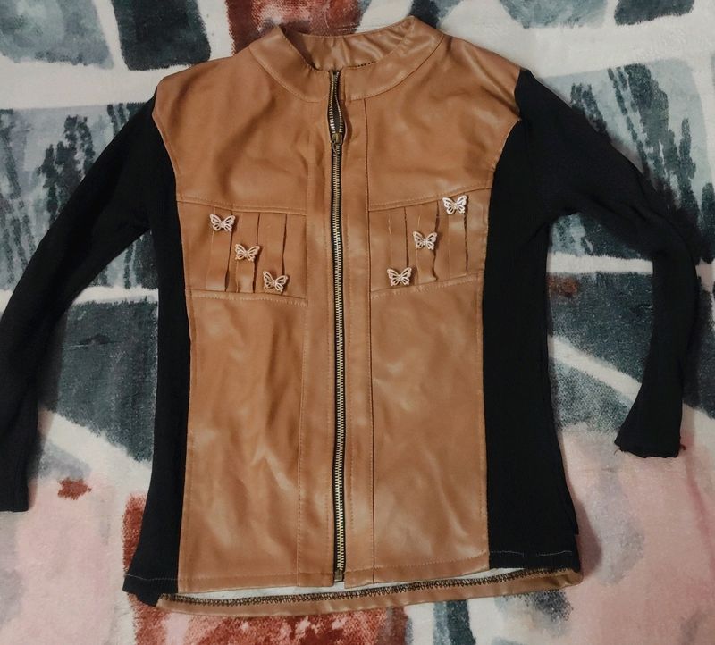 Brown Partywear Jacket