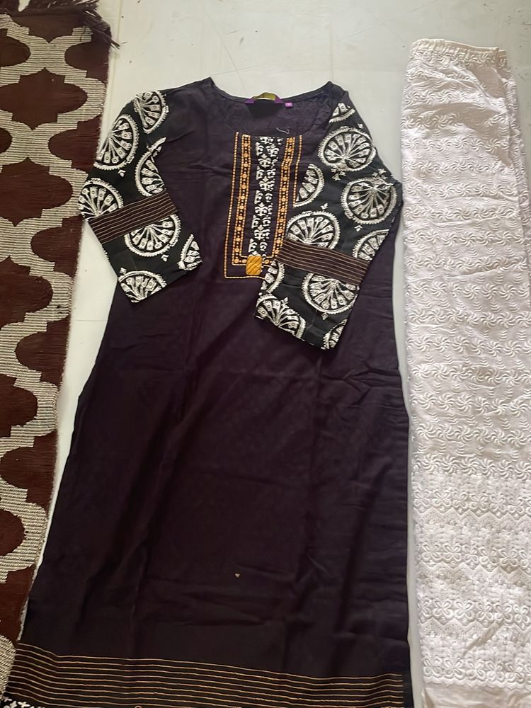 Chikankari Plazo Nd Kurti