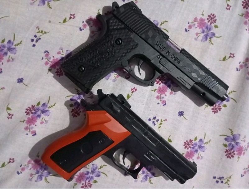 Pack Of 2 New Pubg Pistol Toy Gun With Free Bullet