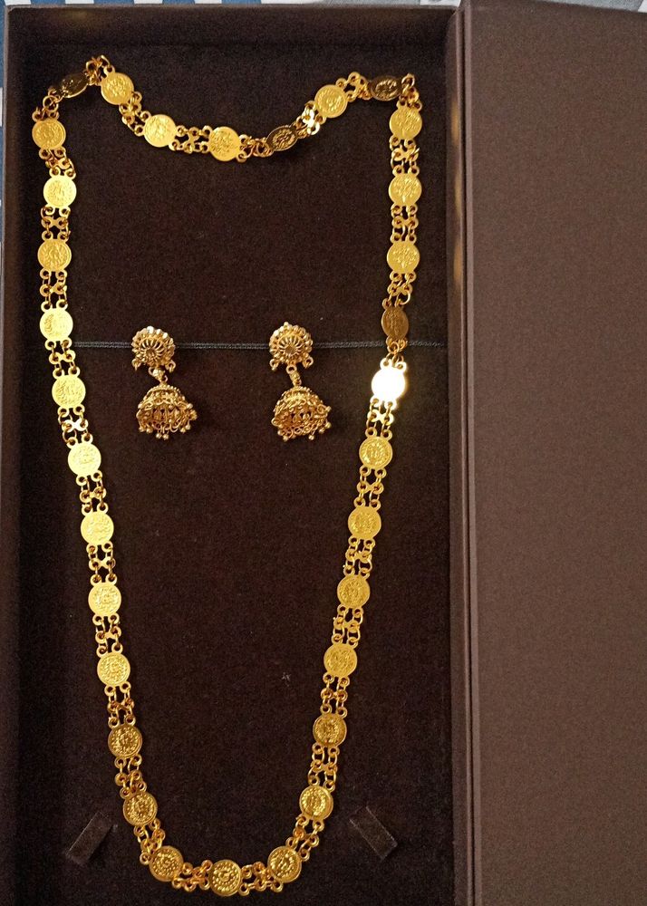 Gold Imitation Jewellery Long Chain & Bhuttas ❣️