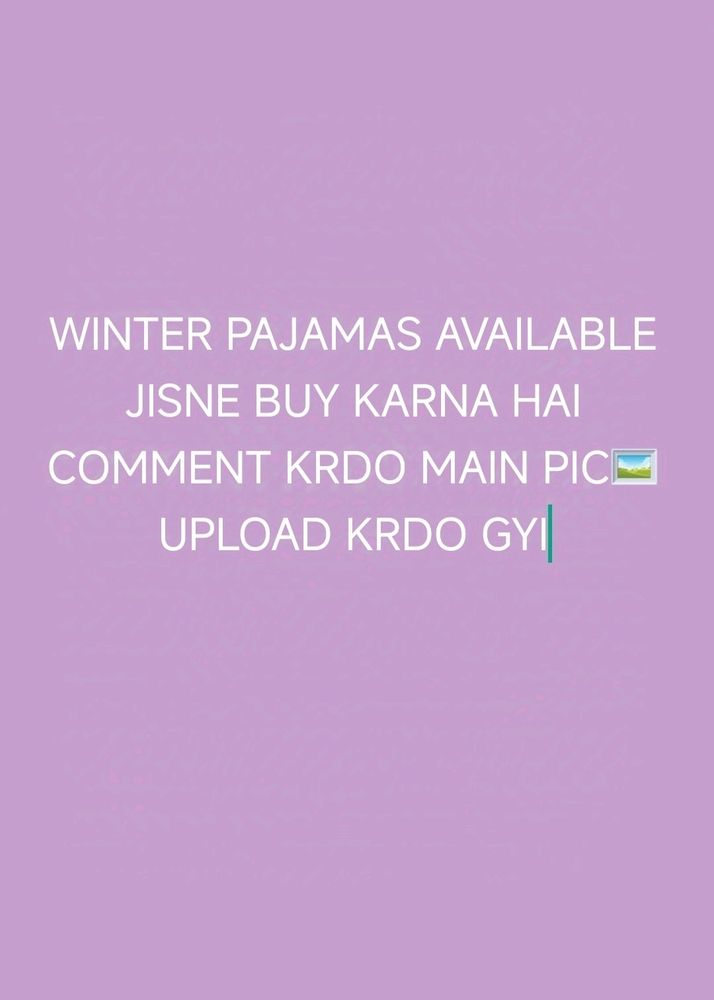 All Winter Pajamas Are Available Dm Me