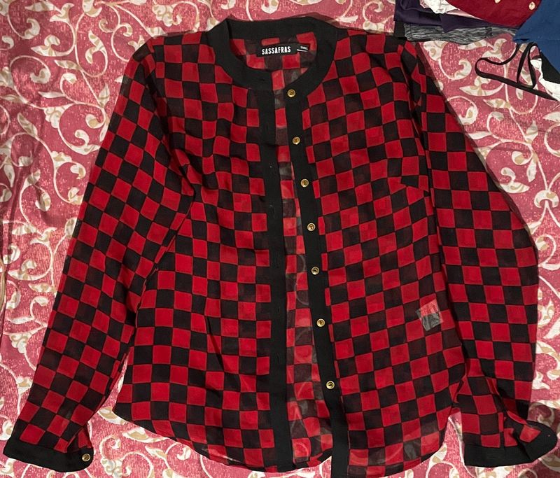 Sassafers Red & Black Shirt