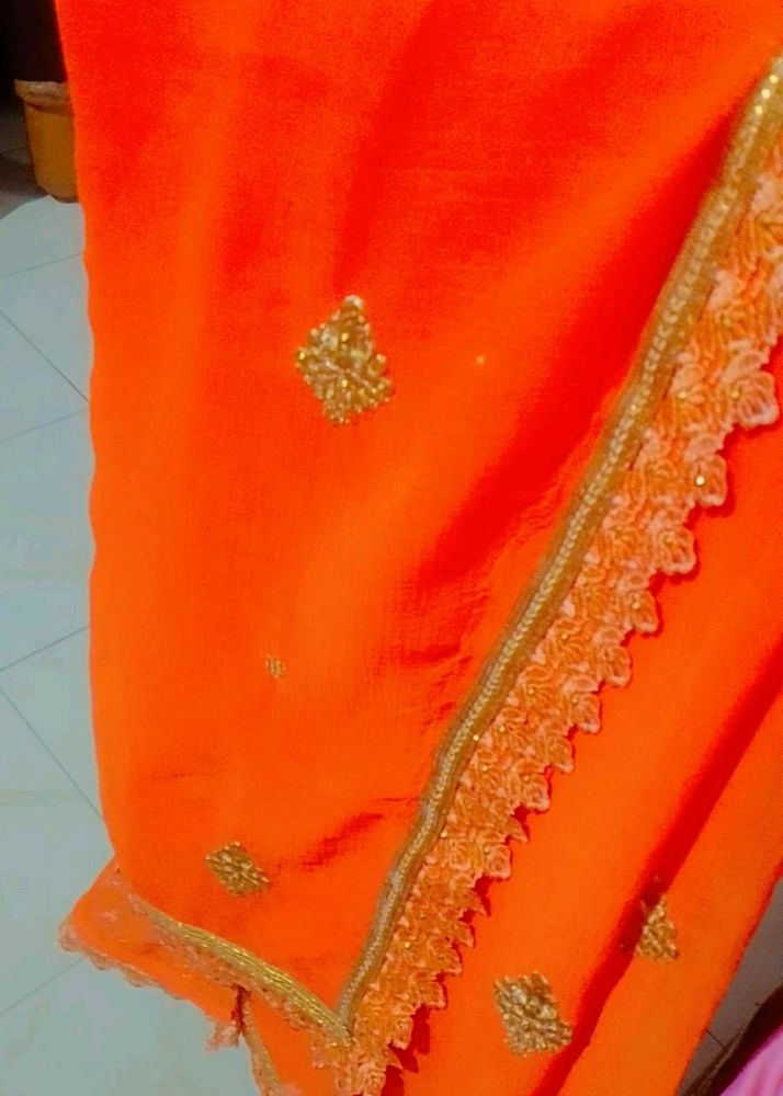 Saree With Blouse Material