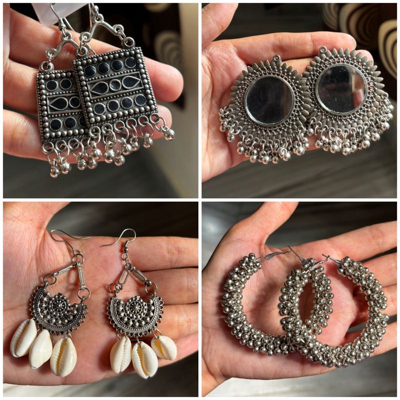 4 Pair Of Earrings