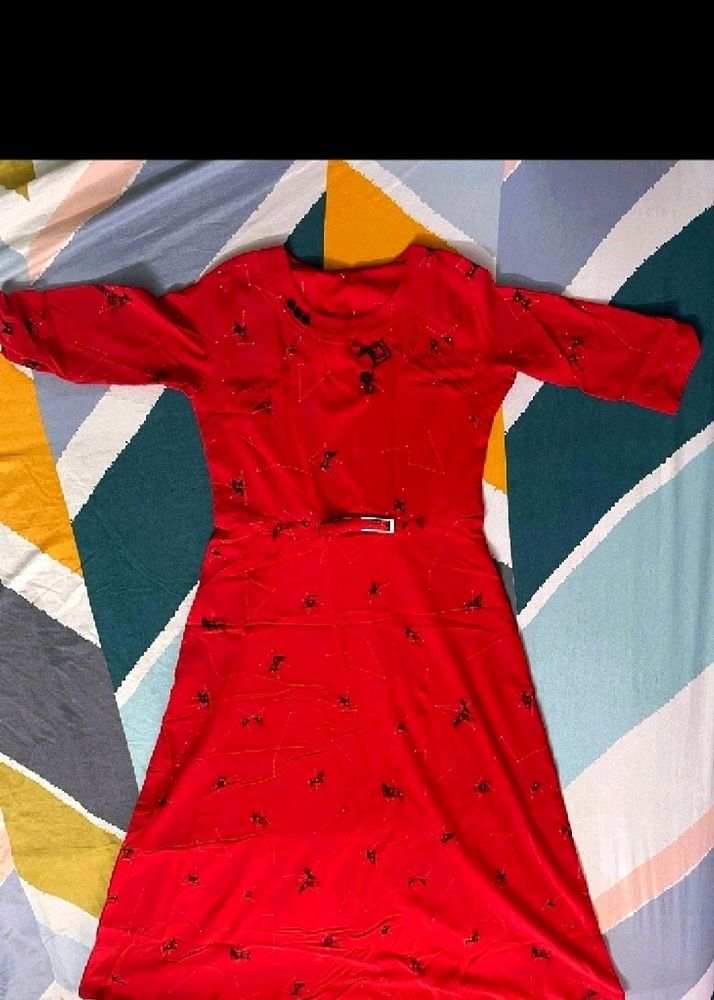 Red Max Dress Once Worn