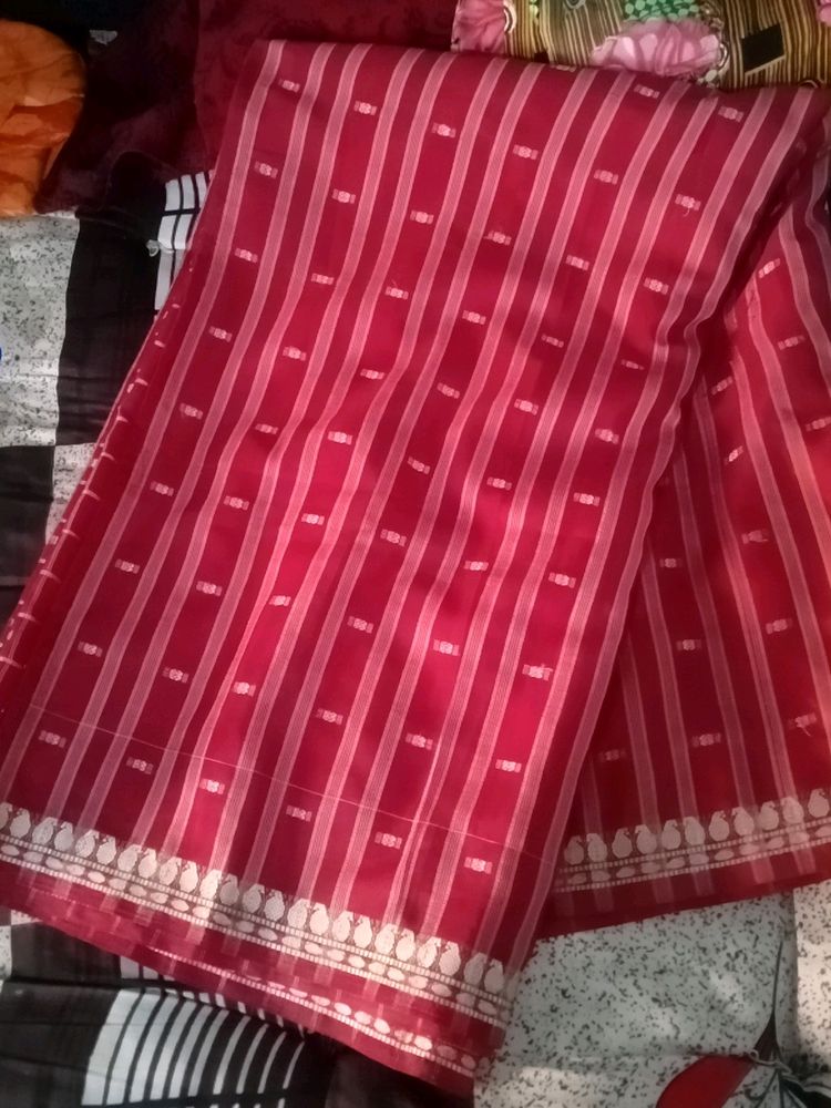 Maroon Saree